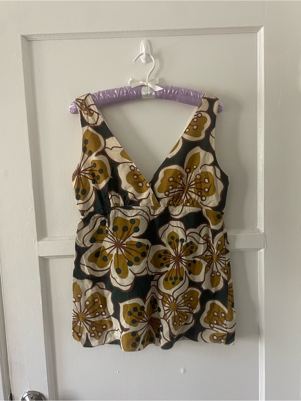 Vintage Y2K Floral Beach Tank Top